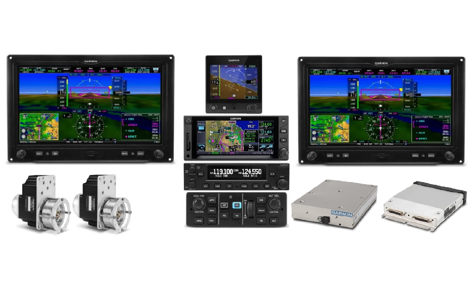 Dual G3x 10.6" EFIS w/ VFR GPS. G5 Electrionic Attitude Indicator. GMA245R Remote Bluetooth Audio Control Panel. GTN650 GPS/Nav/Com. GNC255 Nav/Com. GTX45R ADS-B Out/In Transponder. GFC500 2 Axis Autopilot. Instrument Panel, Brackets, Wiring Harnesses, Switches, and Misc Hardware.